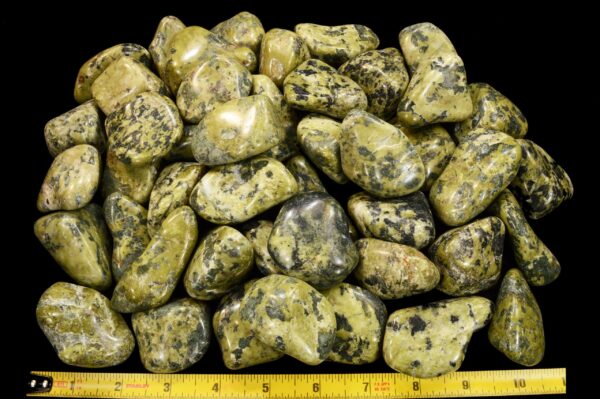 GREEN SERPENTINE 1 1/2" 2 Oz Large Tumbled Polished Rock Mineral Heart Chakra Crystal Stone Natural Specimen Reiki - Image 3