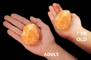 ORANGE CALCITE 2 1/2" 8-12 Oz Large Raw Rock Mineral Specimen Sacral Chakra Crystal Reiki Stone