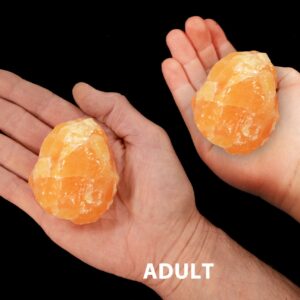 ORANGE CALCITE 2 1/2" 8-12 Oz Large Raw Rock Mineral Specimen Sacral Chakra Crystal Reiki Stone