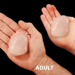 ROSE QUARTZ Crystal 2" 3-5 Oz Extra Large Tumbled Stone Polished Rock Mineral Heart Chakra Crystal Natural Specimen Reiki