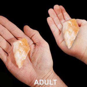 CITRINE CRYSTAL 2 1/2" 2-4 Oz Large Tumbler Polished Rock Mineral Sacral Chakra Stone Natural Specimen Reiki