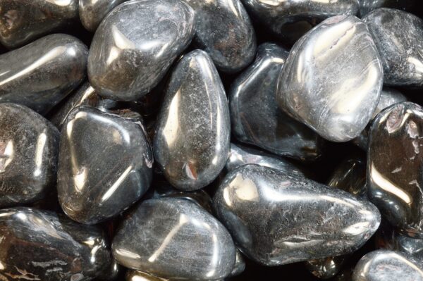 SILVER HEMATITE 2" 3-5 Oz Extra Large Tumbled Stone Polished Rock Mineral Silver Root Chakra Crystal Natural Specimen - Image 2