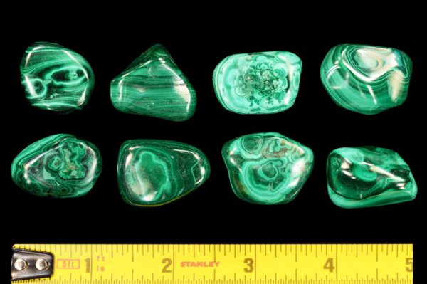 BIRDS EYE MALACHITE 1 1/4" A Grade Extra Large Tumbled Stone Polished Rock Mineral Heart Chakra Crystal Stone Reiki Specimen - Image 4
