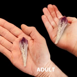 AMETHYST Crystal 3" Dragon Tooth Tower Raw Rock Mineral Crown Chakra Crystal Wand Stone Natural Specimen Reiki