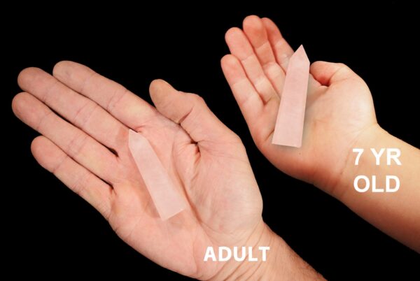 ROSE QUARTZ Point 2 3/4" Crystal Tower Polished Rock Mineral Specimen Heart Chakra Crystal Stone