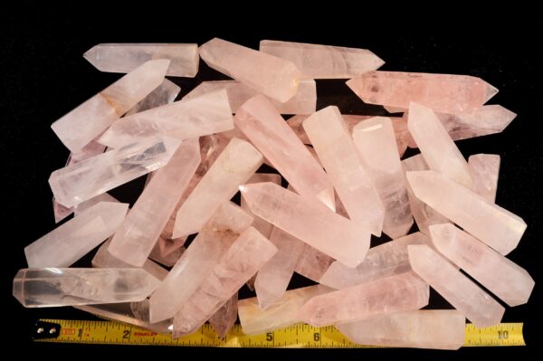 ROSE QUARTZ Point 2 3/4" Crystal Tower Polished Rock Mineral Specimen Heart Chakra Crystal Stone - Image 4