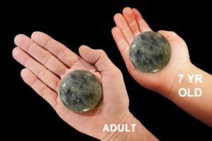LABRADORITE Palm Stone 2 1/2" Massage Polished Rock Mineral All Chakra Crystal Stone Natural Specimen Reiki