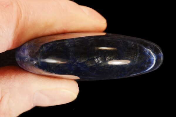 BLUE SODALITE Palm Stone 2 1/2" Massage Polished Rocks Minerals Throat Chakra Crystals and Stones Natural Mineral Specimen Reiki xx - Image 4