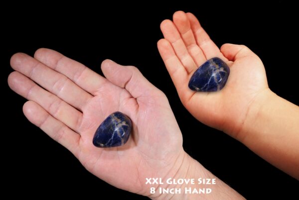 BLUE SODALITE 1 1/4" A Grade Large Tumbled Stone Polished Rock Mineral Throat Chakra Crystal Stone Natural Specimen Reiki