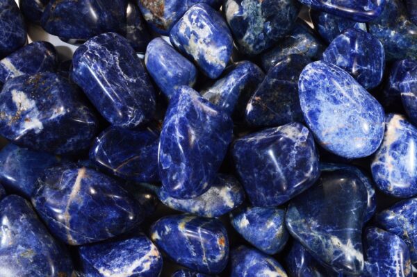 BLUE SODALITE 1 1/4" A Grade Large Tumbled Stone Polished Rock Mineral Throat Chakra Crystal Stone Natural Specimen Reiki - Image 2