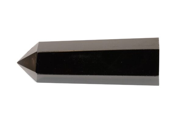 BLACK OBSIDIAN Point 2 3/4" Polished Crystal Tower Rock Mineral Root Chakra Crystal Stone Specimen Reiki Stick - Image 3