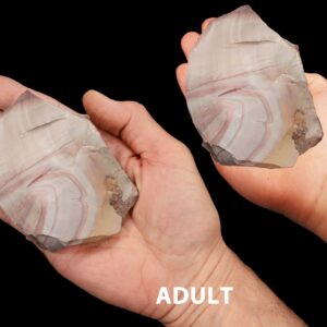 HICKORYTE JASPER 3 1/2" 11-14 Oz Lapidary Rough Large Rock Mineral Specimen Root Chakra Crystal Genuine Natural Stone
