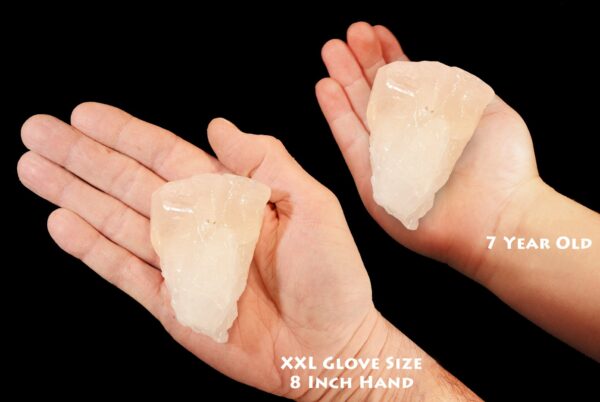 ICE CALCITE 3 1/2" 7-10 Oz Crystal Large Raw Rock Mineral Crown Chakra Crystal Stone Natural Specimen