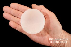 SATIN SPAR Bowl 2 1/2" Polished Selenite Stone Dish Rock Mineral Crown Chakra Crystal Reiki Specimen