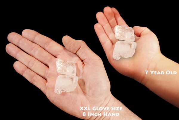 ICE CALCITE 1" 2 Pieces Crystal Large Raw Rock Mineral Crown Chakra Crystal Stone Natural Specimen