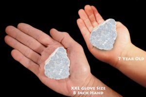 ANGELITE 2 1/2" 4-7 Oz Anhydrite Large Rough Rock Mineral Throat Chakra Crystal Stone Raw Natural Specimen