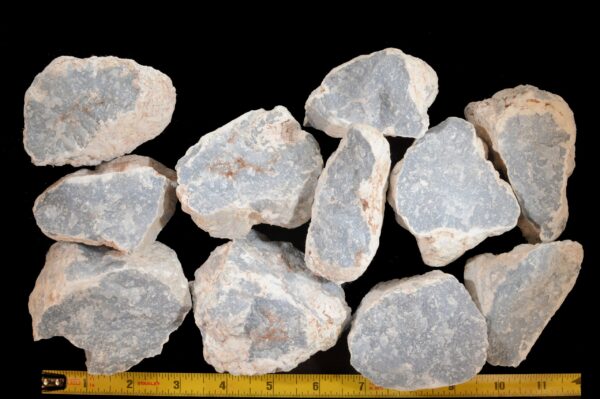 ANGELITE 3 1/2" 8-12 Oz Anhydrite Extra Large Rough Rock Mineral Throat Chakra Crystal Stone Raw Natural Specimen - Image 4