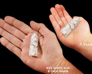 HOWLITE Crystal 2 1/2" A Grade Polished Crystal Tower Rock Mineral Crown Chakra Raw Crystal Stone Reiki Raw Stone Specimen