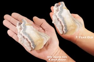 CRAZY LACE AGATE 3 1/2" 8-12 Oz Laidary Rough Rock Mineral Third Eye Chakra Crystal Stone Natural Specimen Reiki