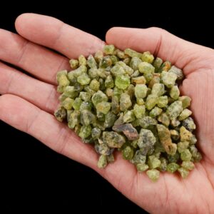 PERIDOT ROUGH Crystal 1/8" 6 Ounce Bag  Rough Rock Mineral Raw Heart Chakra Crystal Stone Natural Specimen Reiki