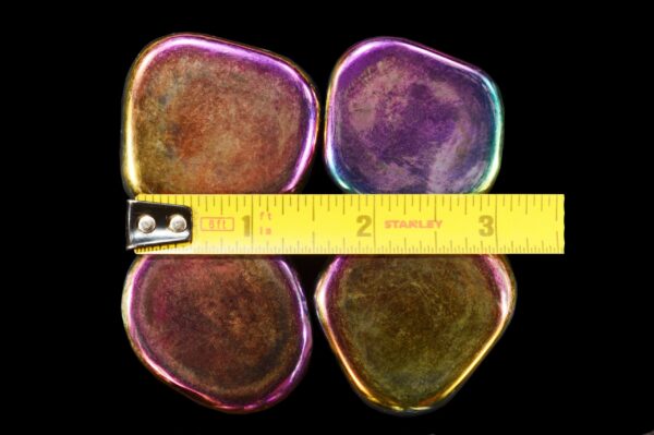 RAINBOW MAGNETIC HEMATITE 1 1/2" Polished Rock Mineral Root Chakra Crystal Stone Raw Specimen Reiki - Image 3