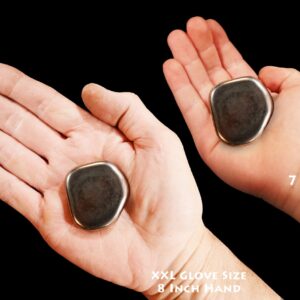 SILVER MAGNETIC HEMATITE 1 1/2" Polished Rock Mineral Root Chakra Crystal Stone Raw Specimen Reiki