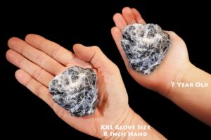 BLUE SODALITE 2 1/2" 4-7 Oz Raw Rock Mineral Throat Chakra Crystal Stone Raw Natural Mineral Specimen Reiki