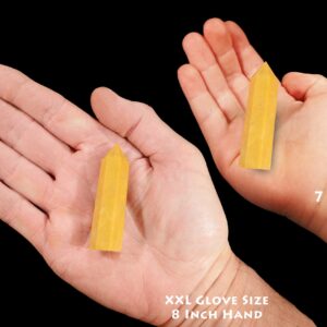 YELLOW SERPENTINE Point 2 3/4"  Polished Crystal Tower Rock Mineral Specimen Sacral Chakra Crystal Stone