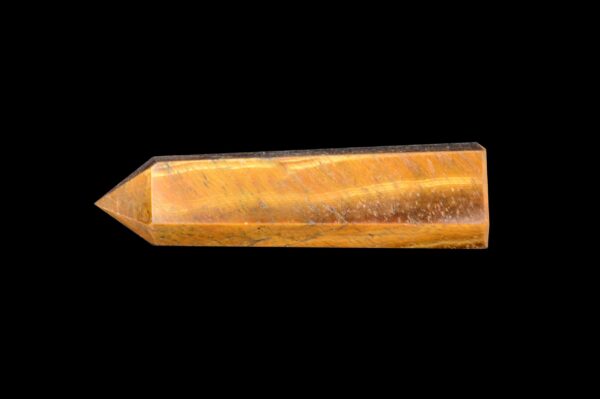 BROWN TIGERS EYE Point 2 3/4" Top Grade Polished Crystal Tower Wand Rock Mineral Solar Plexus Chakra Stone Natural Specimen Reiki - Image 3