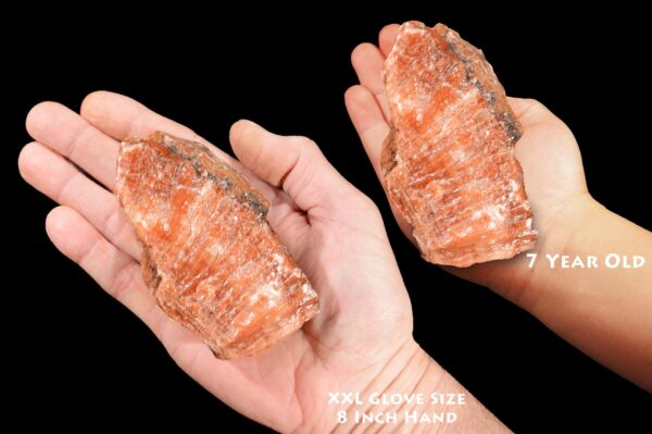 RED WHITE CALCITE 4" 13-16 Oz Raw Chakra Crystal Stone Rough Rock Mineral Specimen Reiki