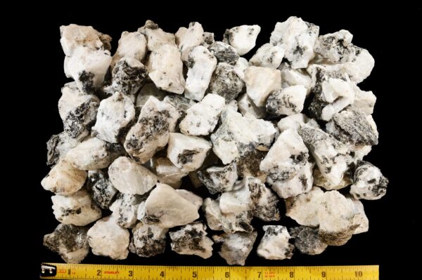 MOONSTONE & MICA 1 1/2" 2 Pieces 2-3 Oz Crown Chakra Rock Mineral Specimen Crystal Chakra Stone Reiki Gemstone - Image 3