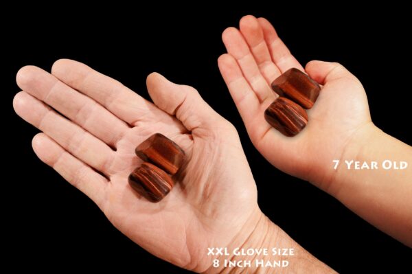 RED TIGERS EYE 1 1/4" 2 Pieces Top Grade Tumbled Stone Polished Rock Mineral Sacral Chakra Crystal Stone Natural Specimen Reiki