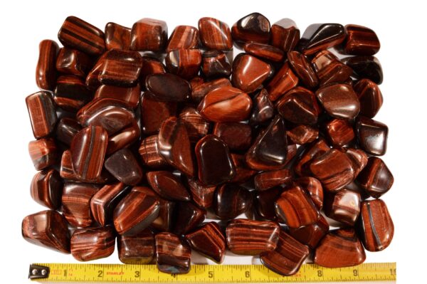 RED TIGERS EYE 1 1/4" 2 Pieces Top Grade Tumbled Stone Polished Rock Mineral Sacral Chakra Crystal Stone Natural Specimen Reiki - Image 3