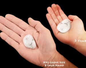 HOWLITE Crystal 2 1/4" 1-3 Oz Tumbled Polished Natural Rock Mineral Crown Chakra Crystal Stone Reiki Specimen
