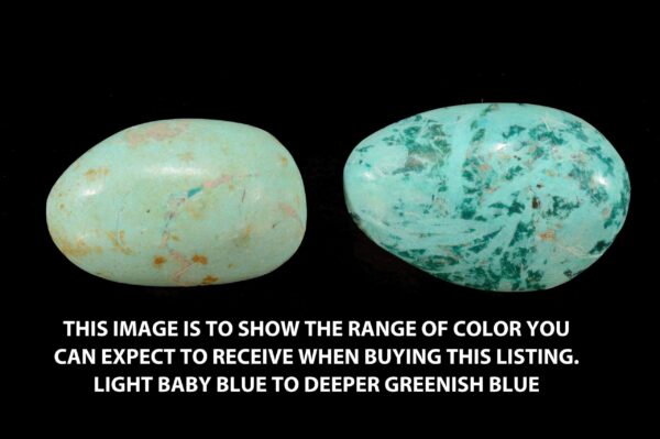 CHRYSOCOLLA 1 1/2" Top Grade Tumbled Polished Natural Rock Mineral Throat Chakra Crystal Stone Specimen - Image 3