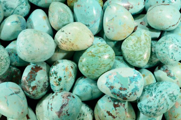 CHRYSOCOLLA 1 1/2" Top Grade Tumbled Polished Natural Rock Mineral Throat Chakra Crystal Stone Specimen - Image 2