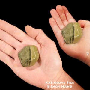 GREEN JASPER 2 1/4" 3-5 Oz Extra Large Tumbled Stone Polished Heart Chakra Crystal Rock Mineral Specimen Reiki Gemstone