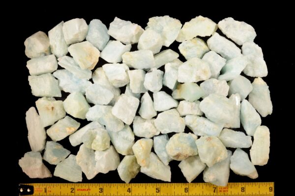 AQUAMARINE Crystal 1" 2 Pieces A Grade Rough Precious Gemstone Throat Chakra Crystal Raw Rock Mineral Specimen Reiki   Stone - Image 4