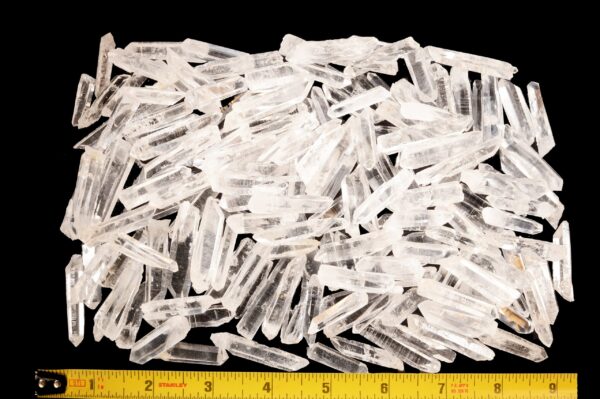 CLEAR QUARTZ Crystal Points 1 1/2" 4 Pieces Top Grade Water Clear Small Columbia Rock Tiny Mineral All Chakra Stone Raw Natural - Image 3