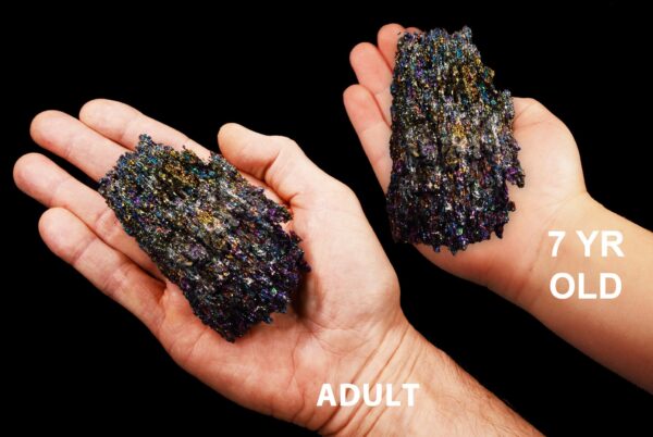 CARBORUNDUM 3" 4-7 Oz Silicon All Chakra Raw Rock Mineral Specimen Rough Crystal Natural Reiki Stone