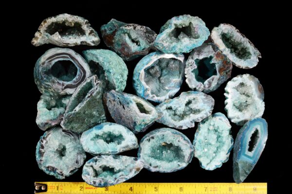 OCO AGATE GEODE Teal 2" Polished Rock Mineral Throat Chakra Crystal Stone Natural Raw Mineral Specimen Reiki - Image 3