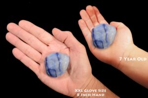 BLUE QUARTZ 2" 3-5 Oz Extra Large Tumbled Stone Polished Throat Chakra Crystal Polished Rock Specimen Metaphysical Reiki