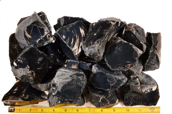 SPIDERWEB OBSIDIAN 3" 4-7 Oz B Grade Rough Rock Mineral Root Chakra Crystal Reiki Stone Specimen - Image 3