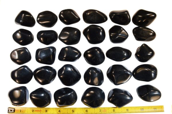 RARE APACHE TEAR Polished 1 1/4" to 1 1/2" Tumbled Pieces Rock Mineral Root Chakra Crystal Stone Natural Specimen Reiki Gemstone - Image 5