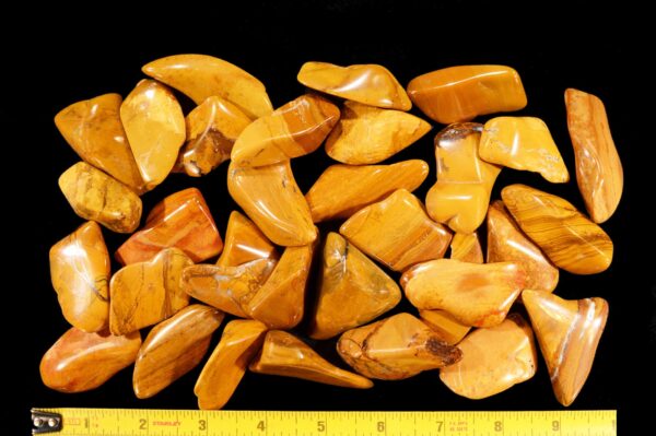 MUSTARD YELLOW JASPER 1 1/4" Tumbled Polished Natural Rock Mineral Solar Plexus Chakra Crystal Stone Specimen Reiki - Image 3