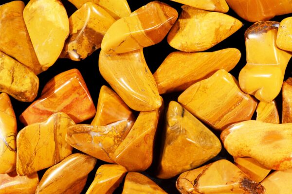 MUSTARD YELLOW JASPER 1 1/4" Tumbled Polished Natural Rock Mineral Solar Plexus Chakra Crystal Stone Specimen Reiki - Image 2