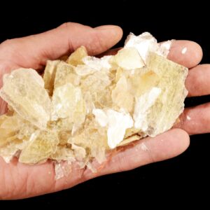 NEON YELLOW MUSCOVITE Mica Flakes 4 Ounce Bag Craft Supply Rough Rock Mineral Specimen Raw Heart Chakra Crystal Reiki Stone