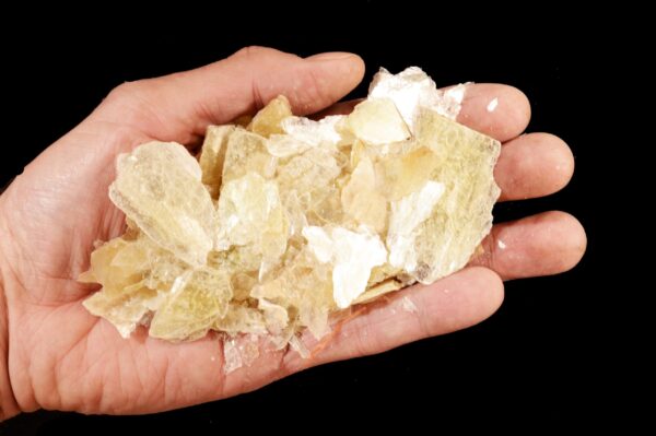 NEON YELLOW MUSCOVITE Mica Flakes 4 Ounce Bag Craft Supply Rough Rock Mineral Specimen Raw Heart Chakra Crystal Reiki Stone