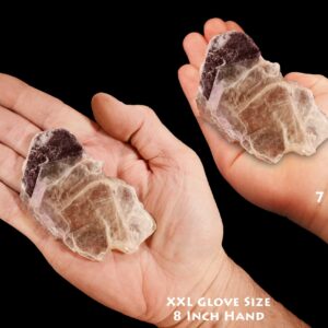 BICOLOR LEPIDOLITE Muscovite Book Mica 3 1/2" 2-4 Oz Rough Rock Mineral Specimen Raw Heart Chakra Crystal Reiki Stone