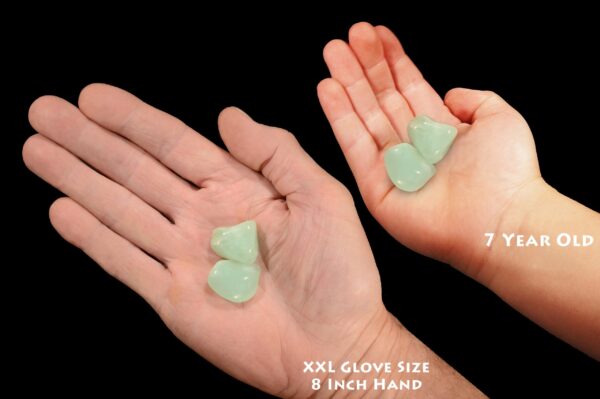 PREHNITE Crystal 1" 2 Pieces Top Grade Tumbled Polished Heart Chakra Crystal Rock Mineral Specimen Reiki Stone